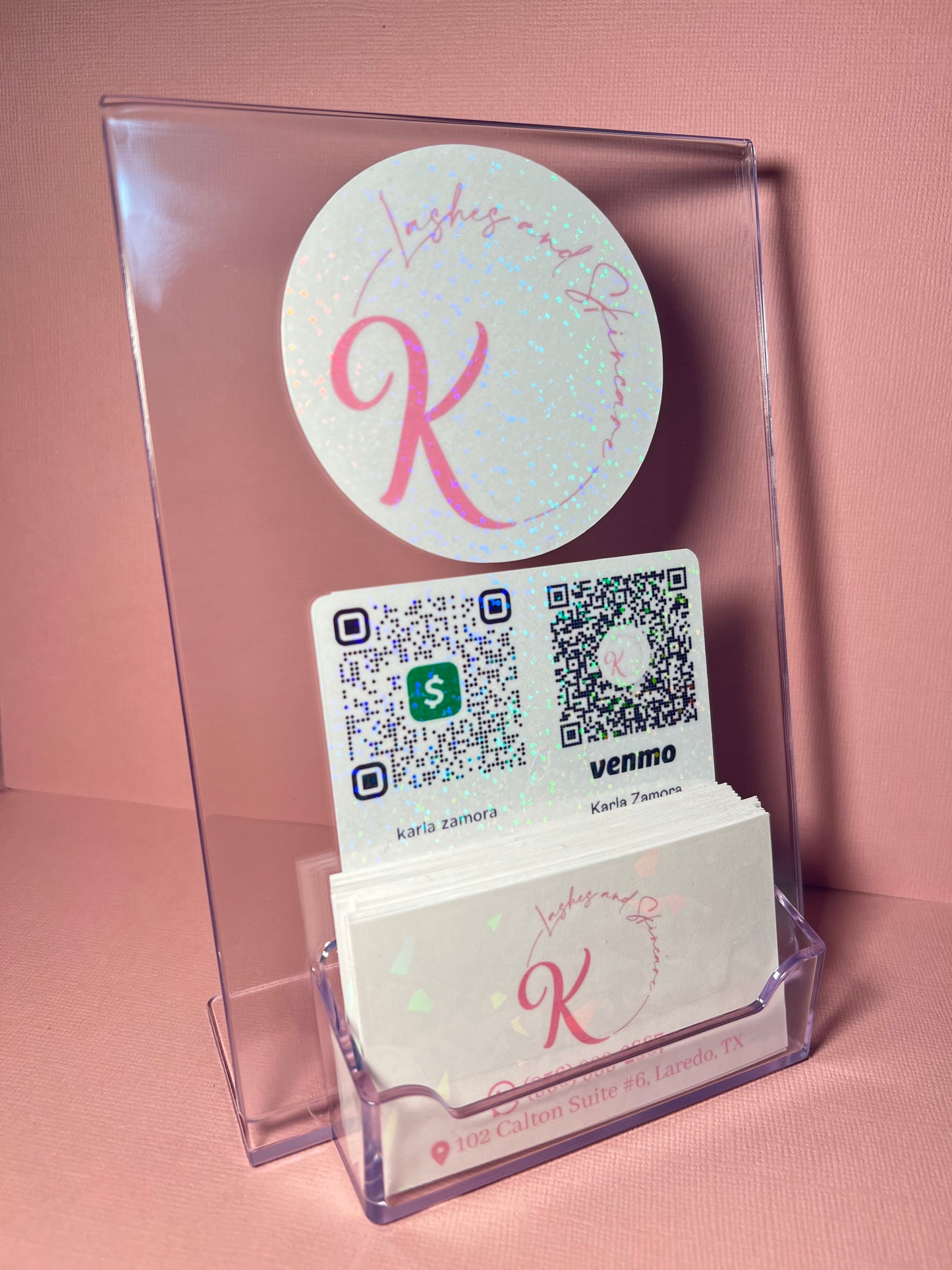 Stand (Logo + 2QR Code)