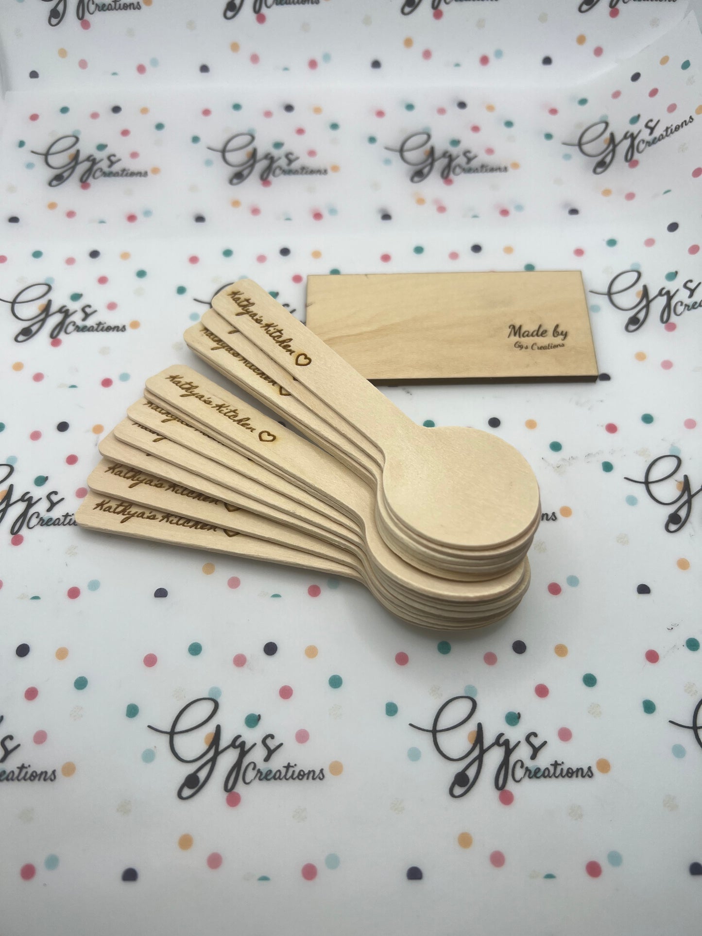 TENEDORES/CUCHARAS EN MADERA PERSONALIZADAS